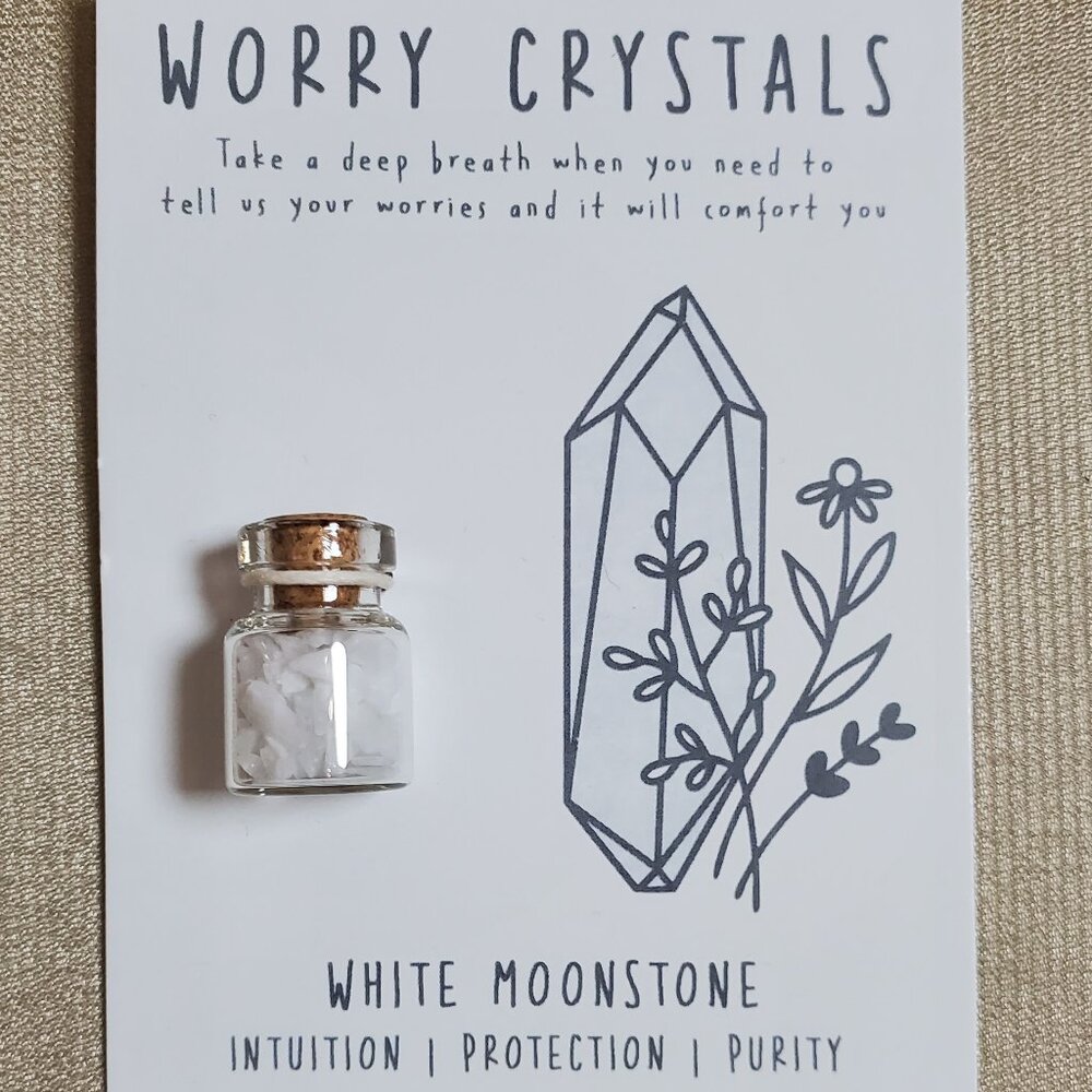 White Moonstone Worry Crystals image 2