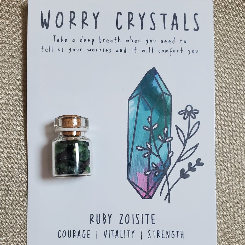 Ruby Zoisite Worry Crystals